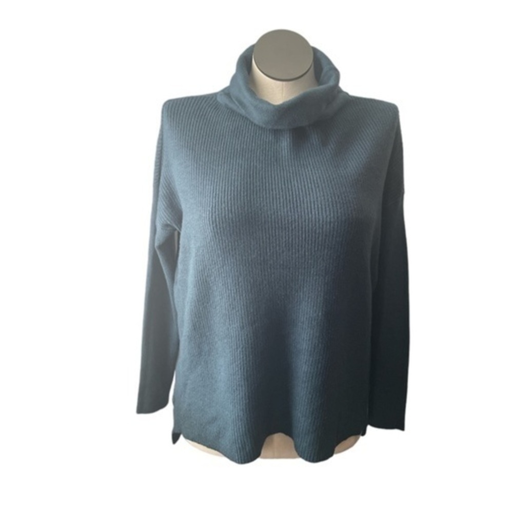 devotion by cyrus sweater womens ribbed long sleeve cowl turtleneck top Sz small